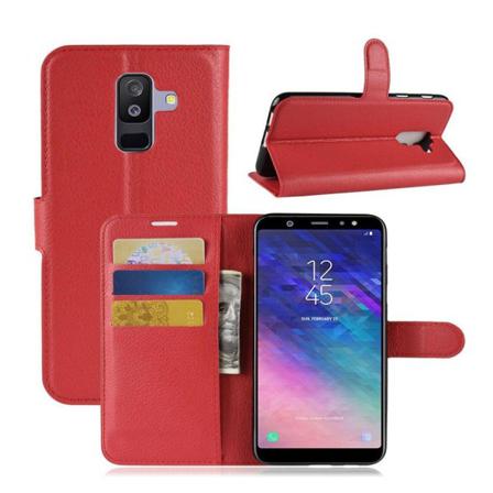 Samsung Galaxy A6 Plus (2018) Mobilfodral Pu Läder Skyddande