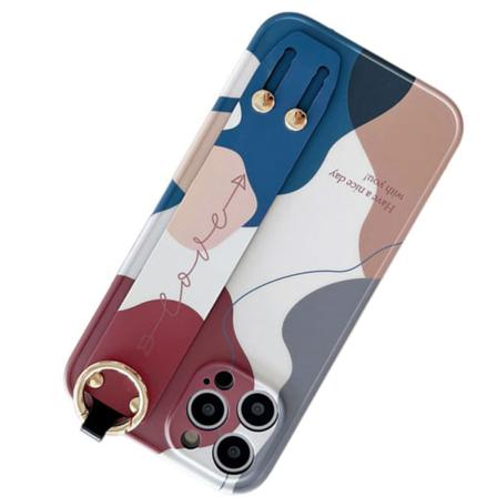 Beskyttelsescover med holder - iPhone 12 Pro Max Röd