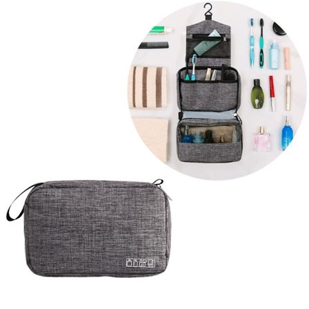 Toilettaske med rem Grey