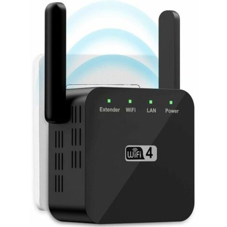 300Mbps 2.4GB WiFi-repeater, 1 RJ45-nätverksport trådlös internetsignalförstärkare, ultrakompakt WiFi-extender, enkel att-