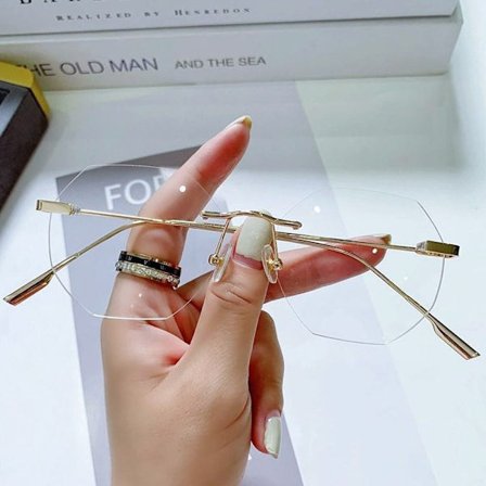 Anti-Blue Light Glasses Ylisuuret silmälasit GOLD