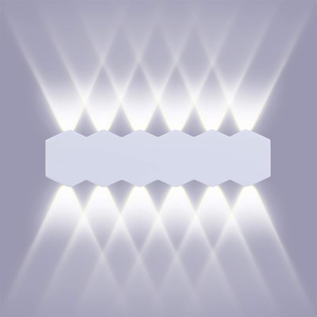 12W LED 31cm Seinävalaisin Sisävalkoinen Lamppu Moderni Ylös Alas Piste Seinävalaisin Alumiini Seinävalaistus Viileä Valkoinen Valo 6000K