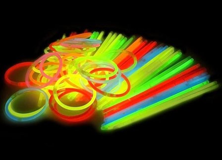 Glowsticks 100-Pack armband i Vit färg
