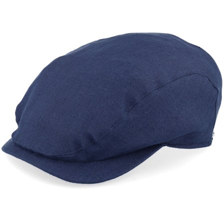 Wigéns - Blauw flatcap Cap - Ivy Contemporary Dark Navy Flat Cap @ Hatstore