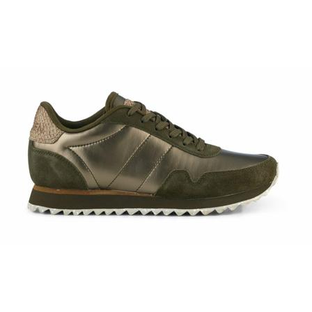 Woden Nora III Metallic Nylon - Moss Brun, Dame Sneakers, Størrelse: 37 EU