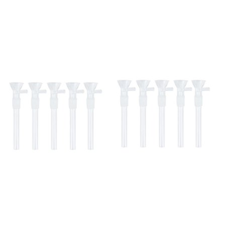 10 st Glashandtagskål Glas tratt Adapter Handgjord Transparent Rätt Hållare Klar Glas Tratt Skål