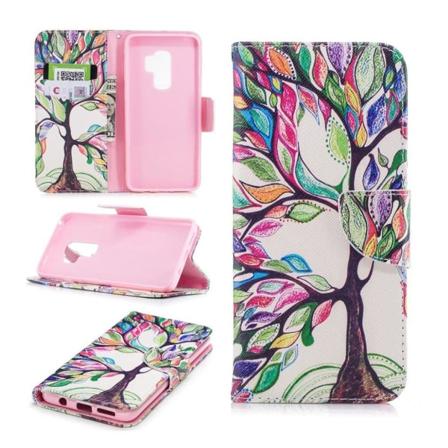 Samsung Galaxy S9 Plus design suojakotelo - Värikäs puu Multicolor