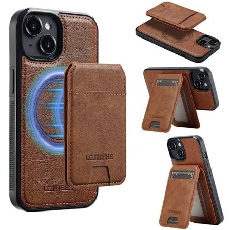 LC.IMEEKE iPhone 15 Plus Case with MagSafe - Brown