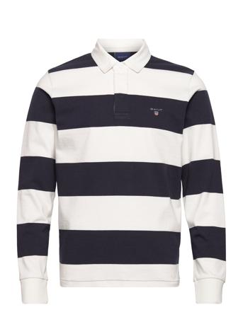 Barstripe Heavy Rugger Polos Long-sleeved Multi/mønstret GANT