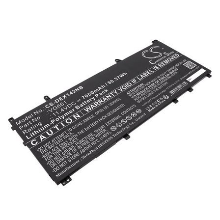 Batteri till Notebook, Bärbar dator för DELL Alienware X14 R1, Alienware X14 R2