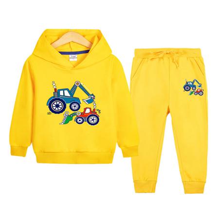 Pojkar Elastisk Midja Träningsoverall Set Långärmad 2 Delar Outfit