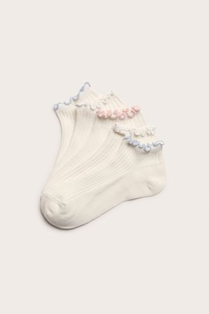 Kappahl | Skarpetki-stopki, 5-pak Biały 31/33 | Biały