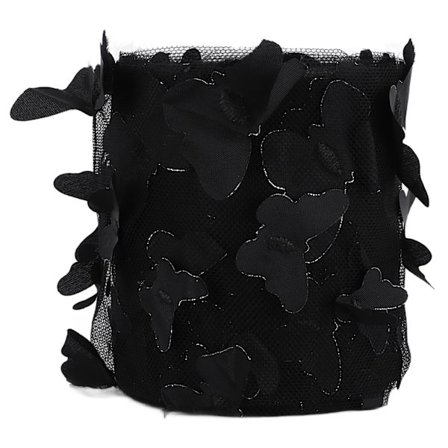 Tulle rulle sy färgglad nätgarn rulle DIY hårtillbehör material band Tulle rulle svart