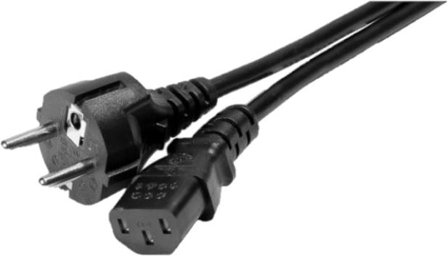 EXC | Powercord | CEE 7/7 - IEC C13 | 1.8m | Black