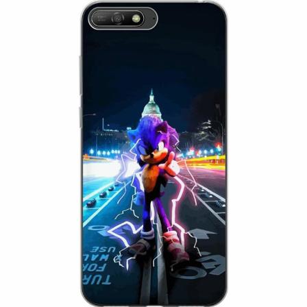 Huawei Y6 (2018) Genomskinligt Skal Sonic The Hedgehog
