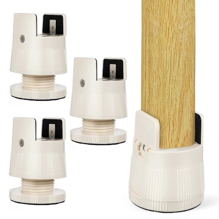 4 st Sängförhöjare Bordsbensförlängare Stolförhöjare Justerbar Höjd Och Bredd Möbelbensstöd Soffförhöjare Stabilisatorer