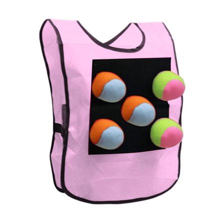 Dodgeball Sticky Vest udendørsspil med 5 bolde til børn