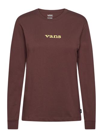 Vitality Fields Ls Bff Sport Women Sport Clothing Sports Tops & T-shirts Sport Long Sleeve Tops Brown VANS