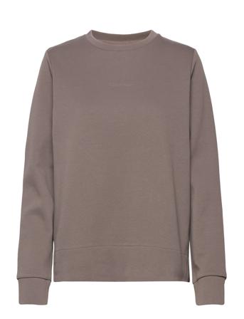 Micro Logo Ess Sweatshirt Sweatshirt Trøje Grå Calvin Klein