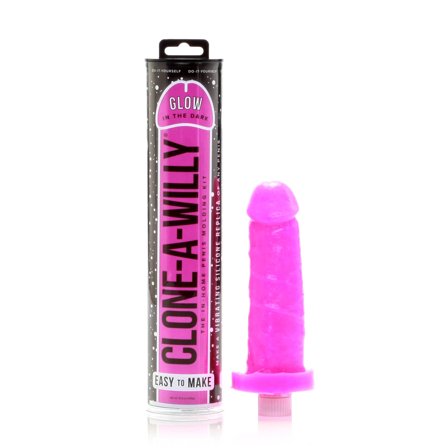 Clone And Glow Pink In The Dark - Vuxen.se - Klona en dildo