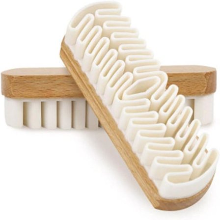 Skobørste Rengøringsbørste til ruskind nubuck materialer sko/støvler/tasker skrubber rengøringsmiddel