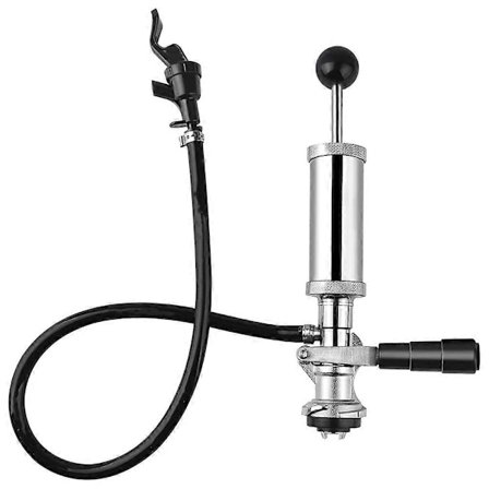 Party Pump, D System 4 tommer Krom Ølpumpe med Ølhane, til Amerikanske Øltønder, Molson, ,