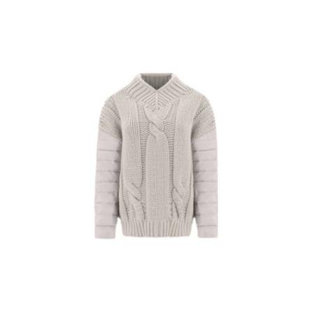 Herno, Round-neck Knitwear Beige, Dames, Maat:M