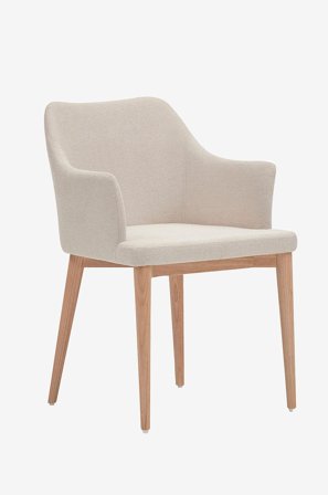 Kave Home - Spisebordsstol Croft, 2-pak - Beige - Stole - Fra Homeroom