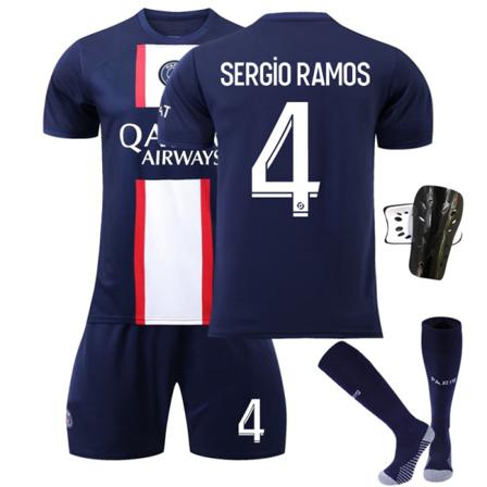 2022 Paris Hemmafotbollströja Kit-vit Blå 26