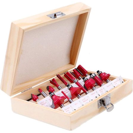 15 st 8 mm skaft Träspårfräsar Frässet Tungsten Ca