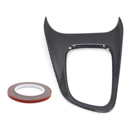 Tyylikäs musta ohjauspaneelin cover Erottuva sisustusmuutos Muovinen keskusvaihteistopaneeli tarra sopii YarisCrossiin