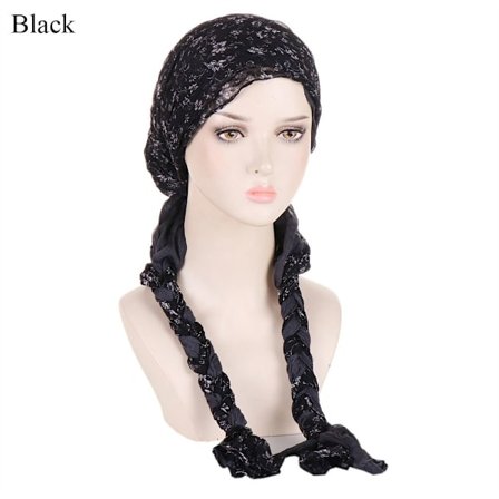 Turban Hat Tørklæde SORT