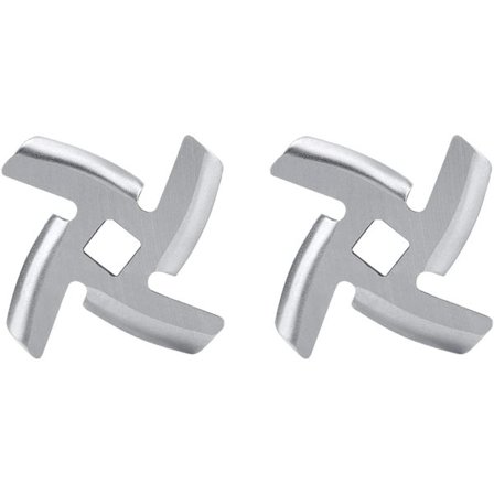 2 kappaletta lihamyllyn teriä, sähkö- tai käsikäyttöisen lihamyllyn varaosa ruostumattomasta teräksestä valmistettu terä 47mm-13745