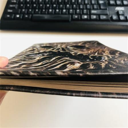 CDQ Necronomicon Pimeän magian kirja Demoni Paha kuollut kirja juhlatarvike 3D-hartsikuori