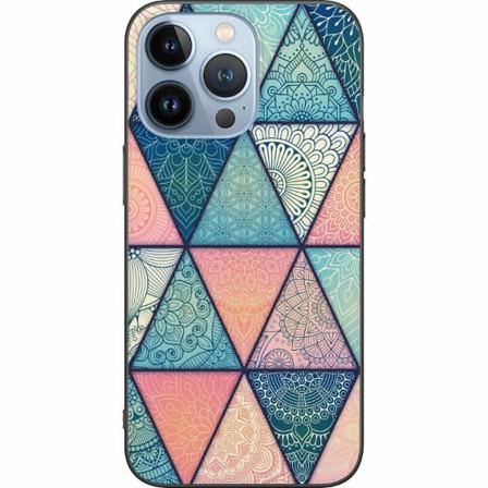 Apple Iphone 14 Pro Svart Skal Mandala Triangles