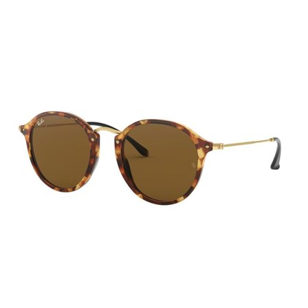 Ray-Ban Round fleck -Aurinkolasit - Brown Round - Ray-Ban RB2447 1160 49