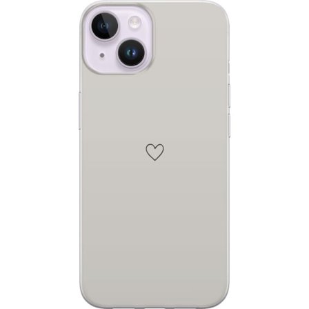 Kompatibel Mobilcover til Apple Apple iPhone 15 Plus Hjerte Beige