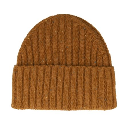 Les Deux - Keltainen cuff Beanie - Wells Fleck Rib Beanie Dark Ochre Cuff @ Hatstore