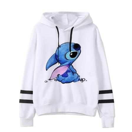 Y2k Tecknad Lilo and Stitch Roliga Hoodies Kvinnor Harajuku Söt Stitch Anime Sweatshirt Manga Streetwear Hoody Kvinna Barn 956 L