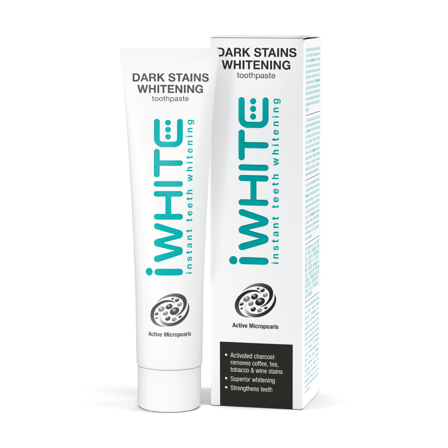 iWhite Dark Stains Whitening Tannkrem, 75 ml