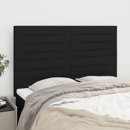 Vidaxl Huvudgavlar 4 St Svart 72x5x78/88 Cm Tyg Svart