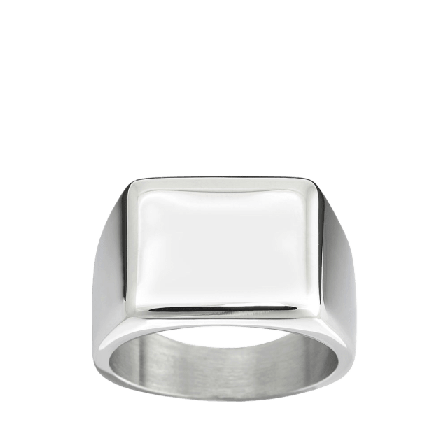 Edblad Cole Signet Ring Steel Smycken & klockor Dam Grå 17 MM