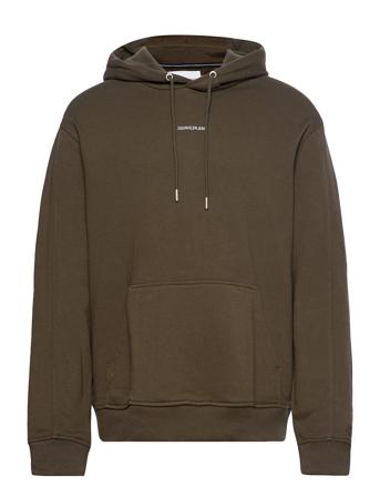 Micro Branding Hoodie Green Calvin Klein Jeans
