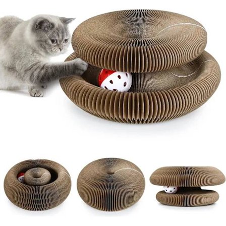 [CA] 2-pack Kattklösbräda med magisk orgel, boll med klocka, interaktiv [JUN]