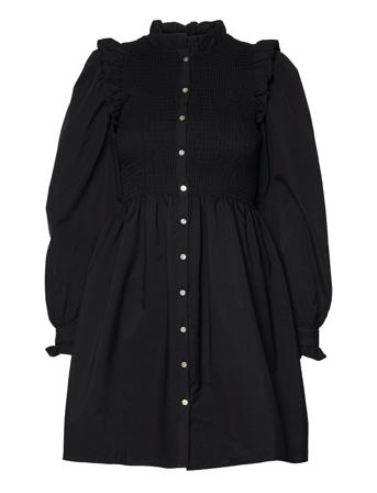 Onlaspen L/S Smock Dress Wvn Dresses Shirt Dresses Svart ONLY