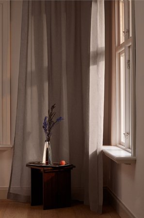 Jotex - Målbestilt Rent Gardin Beige - KIRA - Kjøp Gardiner hos Jotex