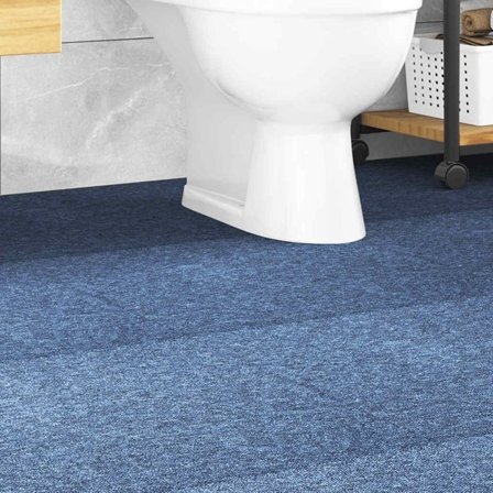 vidaXL Textilplattor 20 st 5 m² 50x50 cm blå