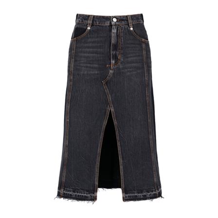 Alexander McQueen Denim Skirts Sort, Dame