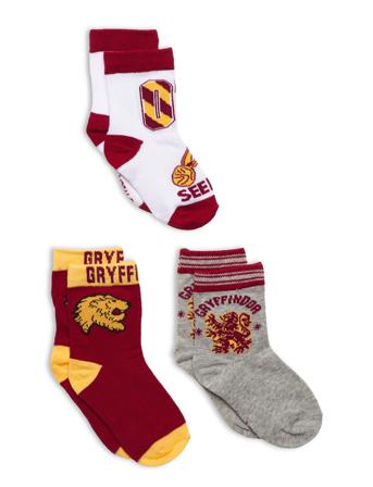 3 Pack Socks Patterned Harry Potter