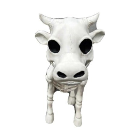 Halloween Ko Skelet, 2023 Ny Ko Kranie Rekvisit, Ko Skelet Halloween Dekoration, Skelet Ko Halloween Udendørs